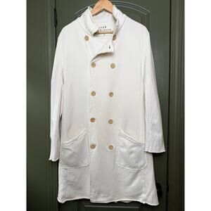 NWOT Frank & Eileen Belfast Sweatshirt Trench Peacoat Vintage White Cream Medium